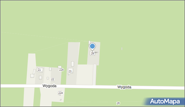 Wygoda, Wygoda, 24, mapa Wygoda