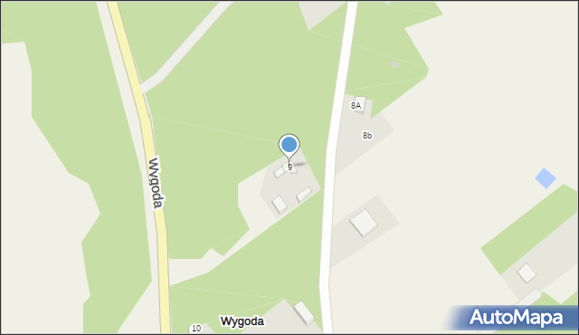 Wygoda, Wygoda, 9, mapa Wygoda