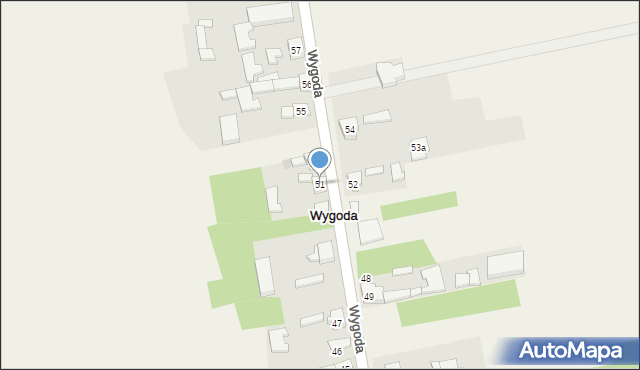 Wygoda, Wygoda, 51, mapa Wygoda