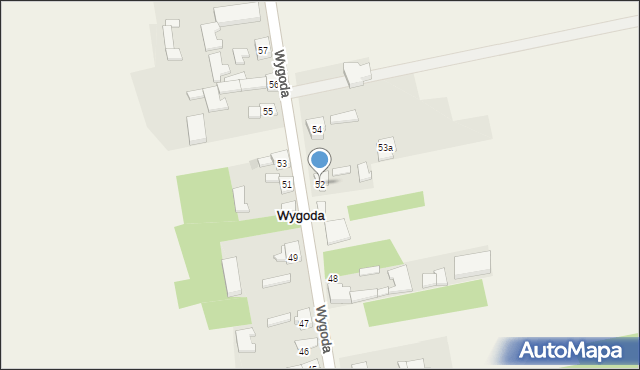 Wygoda, Wygoda, 52, mapa Wygoda