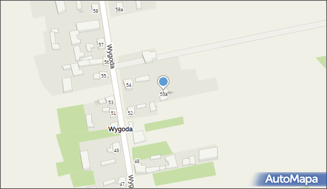 Wygoda, Wygoda, 53a, mapa Wygoda