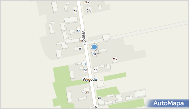 Wygoda, Wygoda, 54, mapa Wygoda