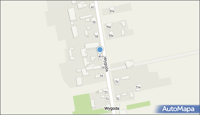 Wygoda, Wygoda, 57, mapa Wygoda