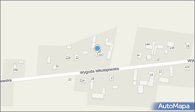Wygoda Mikołajewska, Wygoda Mikołajewska, 17, mapa Wygoda Mikołajewska