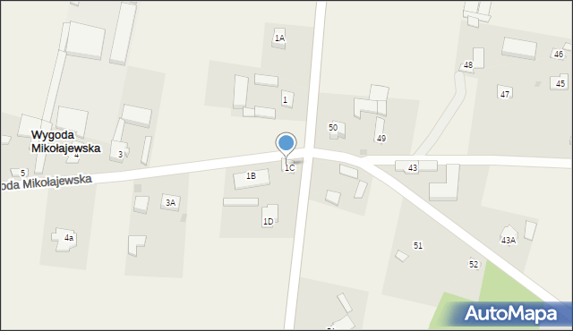 Wygoda Mikołajewska, Wygoda Mikołajewska, 1A, mapa Wygoda Mikołajewska