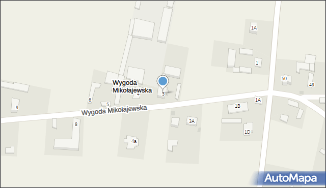 Wygoda Mikołajewska, Wygoda Mikołajewska, 3, mapa Wygoda Mikołajewska