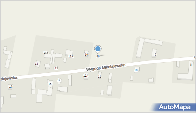 Wygoda Mikołajewska, Wygoda Mikołajewska, 9b, mapa Wygoda Mikołajewska