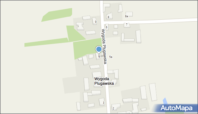 Wygoda Plugawska, Wygoda Plugawska, 5, mapa Wygoda Plugawska