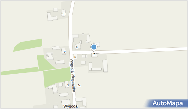 Wygoda Plugawska, Wygoda Plugawska, 7, mapa Wygoda Plugawska