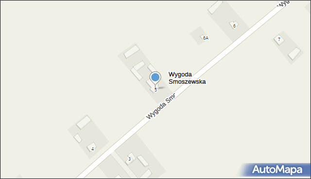 Wygoda Smoszewska, Wygoda Smoszewska, 5, mapa Wygoda Smoszewska