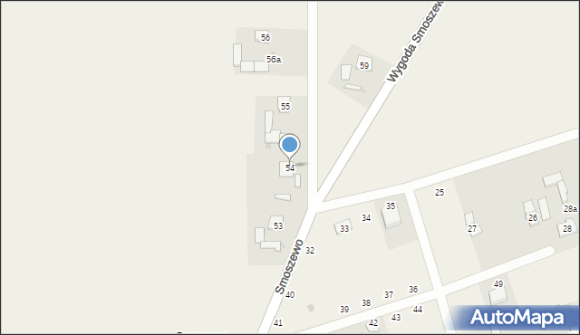 Wygoda Smoszewska, Wygoda Smoszewska, 54, mapa Wygoda Smoszewska