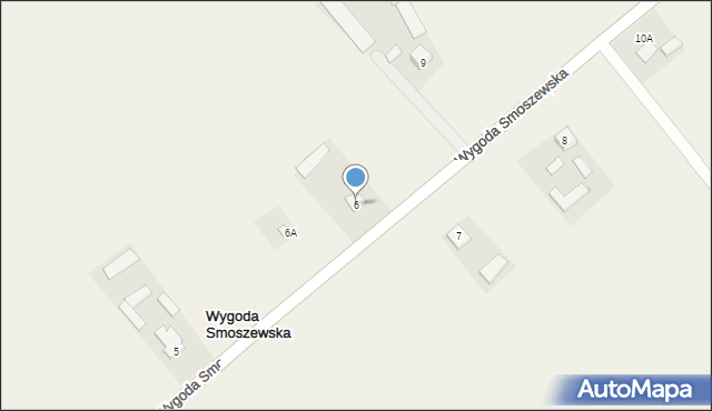 Wygoda Smoszewska, Wygoda Smoszewska, 6, mapa Wygoda Smoszewska