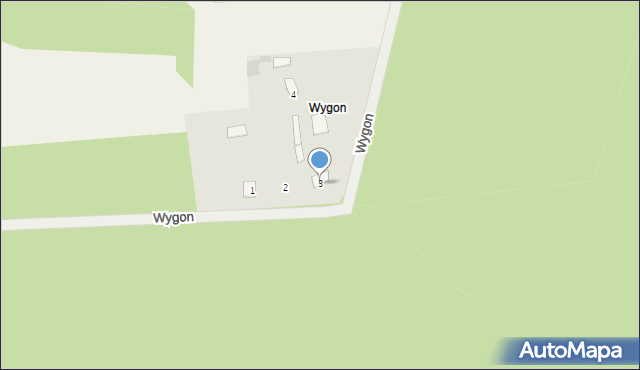 Wygon, Wygon, 3, mapa Wygon