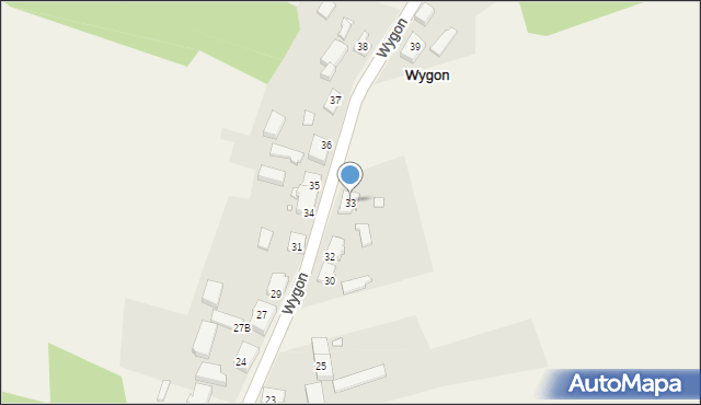 Wygon, Wygon, 33, mapa Wygon