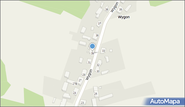 Wygon, Wygon, 34, mapa Wygon