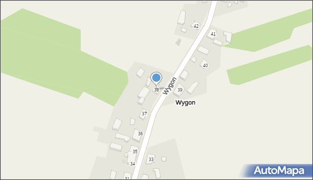 Wygon, Wygon, 38, mapa Wygon