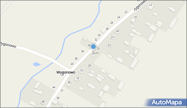 Wygonowo, Wygonowo, 27, mapa Wygonowo