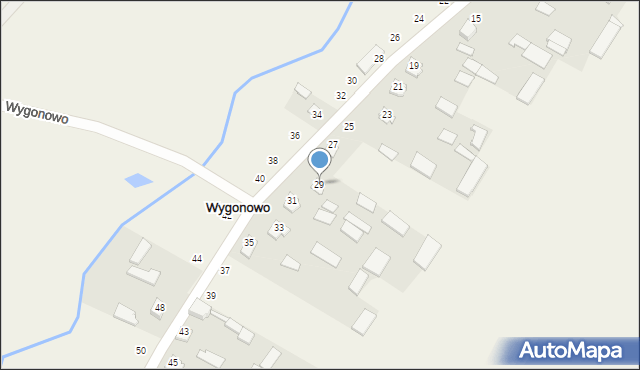 Wygonowo, Wygonowo, 29, mapa Wygonowo