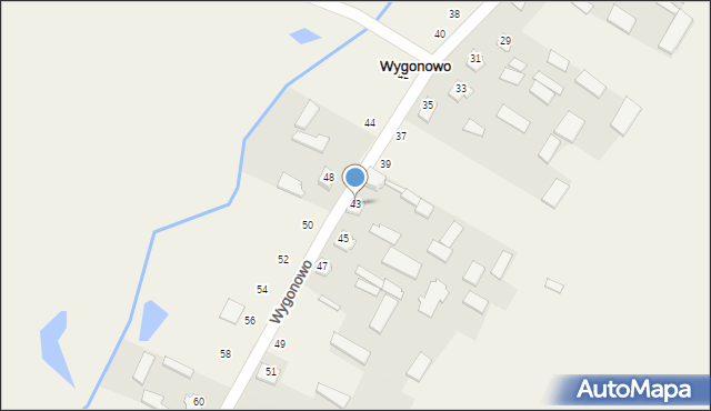 Wygonowo, Wygonowo, 43, mapa Wygonowo