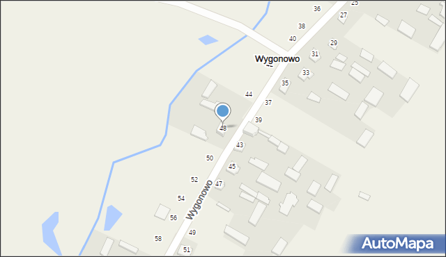 Wygonowo, Wygonowo, 48, mapa Wygonowo