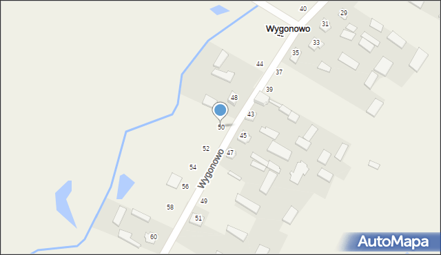 Wygonowo, Wygonowo, 50, mapa Wygonowo