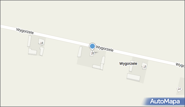 Wygorzele, Wygorzele, 16, mapa Wygorzele