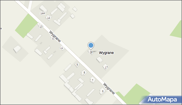 Wygrane, Wygrane, 18, mapa Wygrane