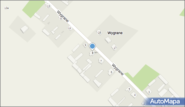 Wygrane, Wygrane, 8, mapa Wygrane