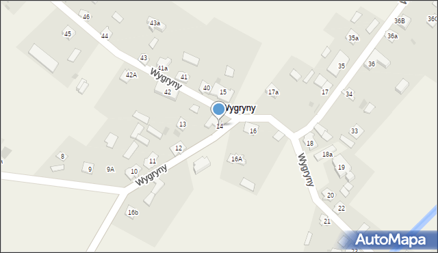 Wygryny, Wygryny, 14, mapa Wygryny