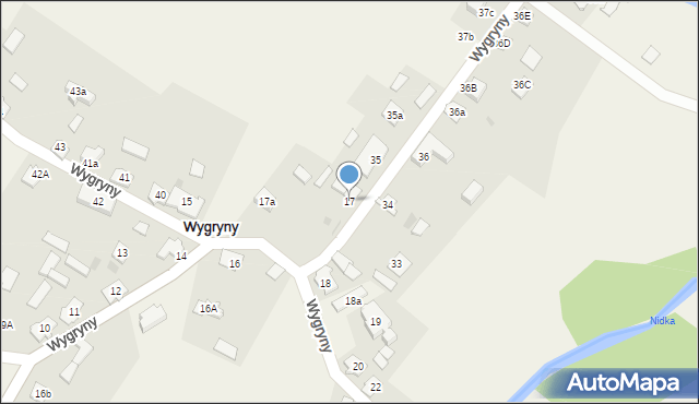 Wygryny, Wygryny, 17, mapa Wygryny