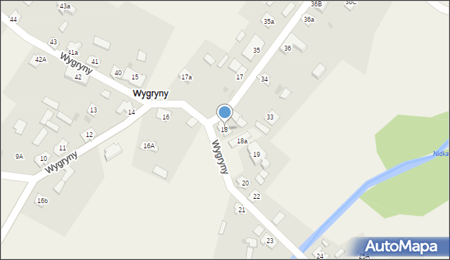 Wygryny, Wygryny, 18, mapa Wygryny