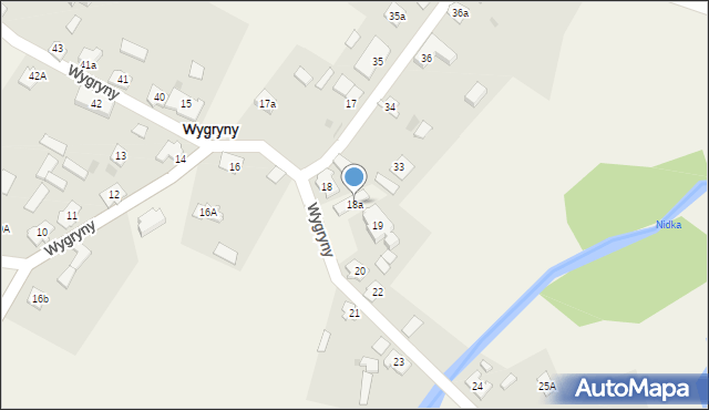 Wygryny, Wygryny, 18a, mapa Wygryny