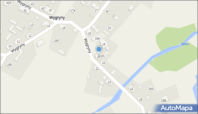 Wygryny, Wygryny, 20, mapa Wygryny