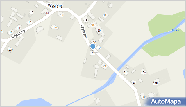 Wygryny, Wygryny, 21, mapa Wygryny