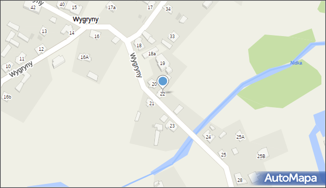 Wygryny, Wygryny, 22, mapa Wygryny