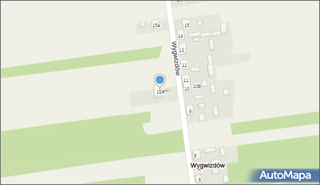 Wygwizdów, Wygwizdów, 11A, mapa Wygwizdów