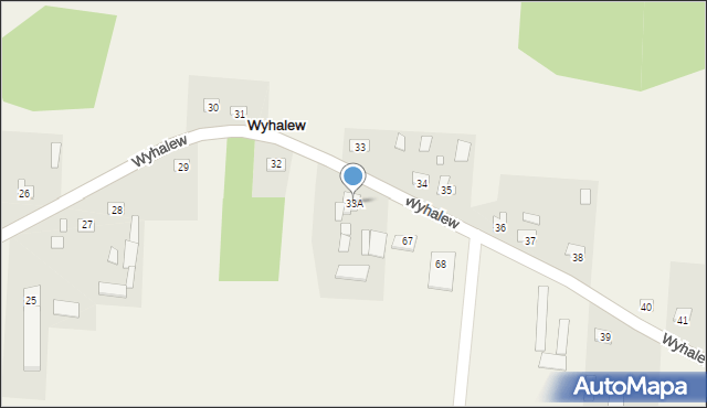 Wyhalew, Wyhalew, 33A, mapa Wyhalew