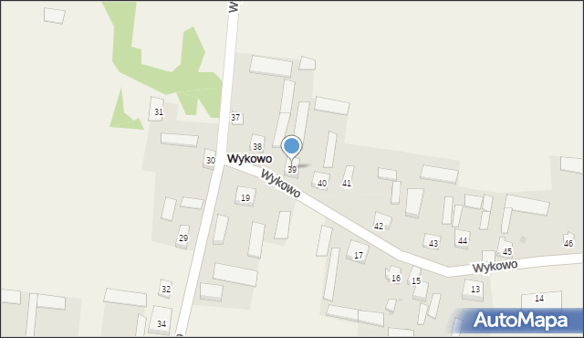 Wykowo, Wykowo, 39, mapa Wykowo