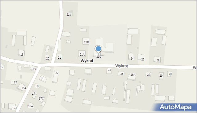 Wykrot, Wykrot, 21C, mapa Wykrot