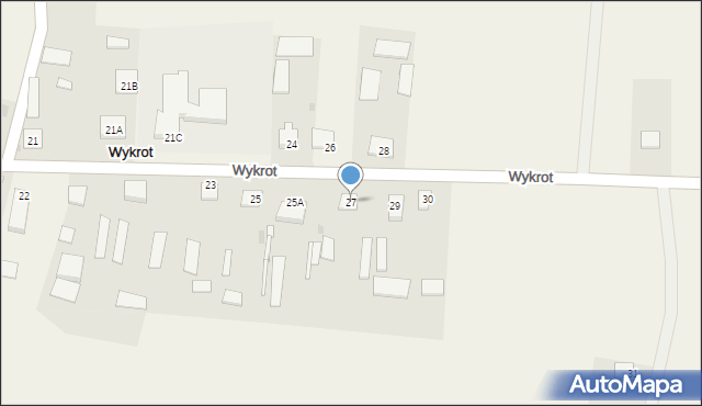 Wykrot, Wykrot, 27, mapa Wykrot