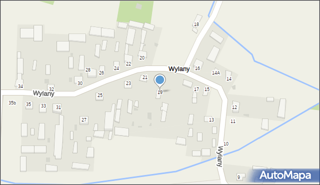 Wylany, Wylany, 19, mapa Wylany