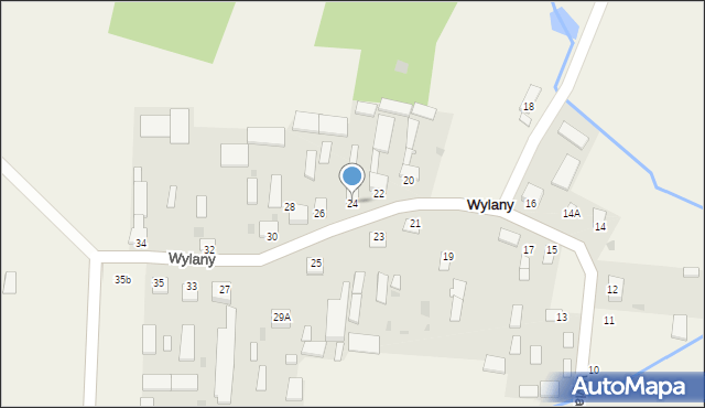 Wylany, Wylany, 24, mapa Wylany