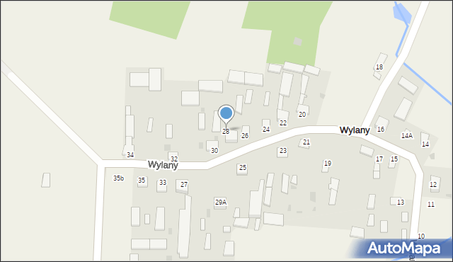 Wylany, Wylany, 28, mapa Wylany