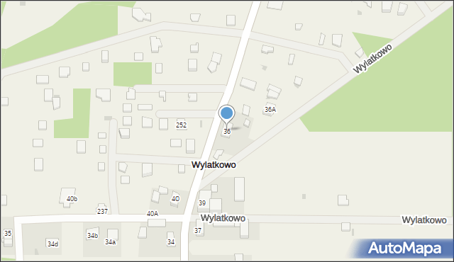 Wylatkowo, Wylatkowo, 36, mapa Wylatkowo