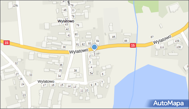 Wylatowo, Wylatowo, 1, mapa Wylatowo