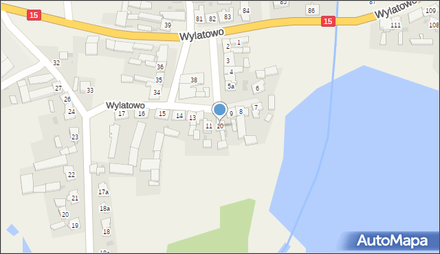 Wylatowo, Wylatowo, 10, mapa Wylatowo