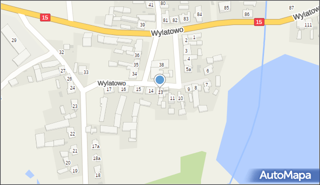 Wylatowo, Wylatowo, 13, mapa Wylatowo