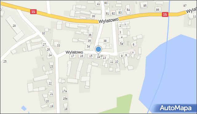 Wylatowo, Wylatowo, 14, mapa Wylatowo