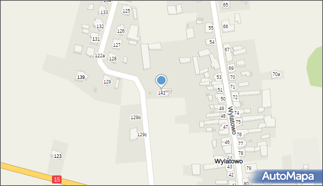 Wylatowo, Wylatowo, 141, mapa Wylatowo