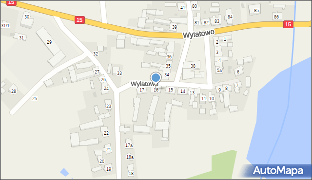 Wylatowo, Wylatowo, 16, mapa Wylatowo